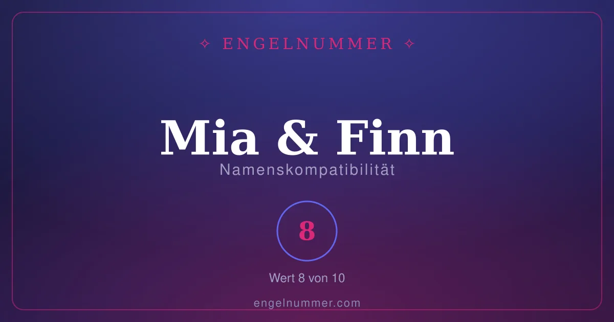 Namenskompatibilität von Mia und Finn